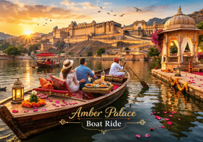 Boat ride at Amber Palace